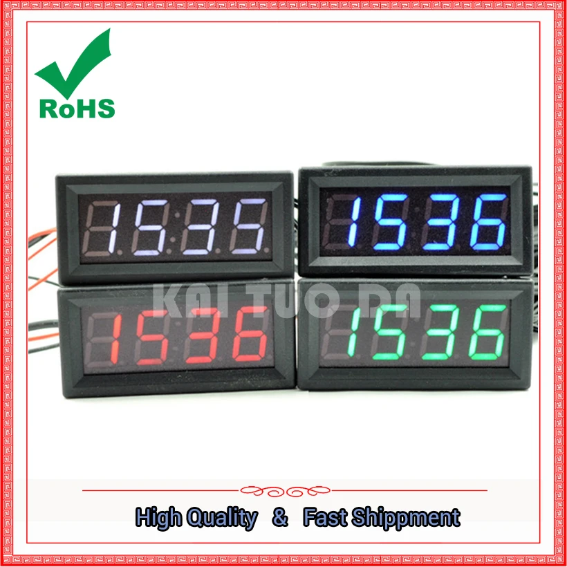 High Precision Ds3231sn Chip Digital Clock Module LED Digital Tube Clock Car Temperature Voltage