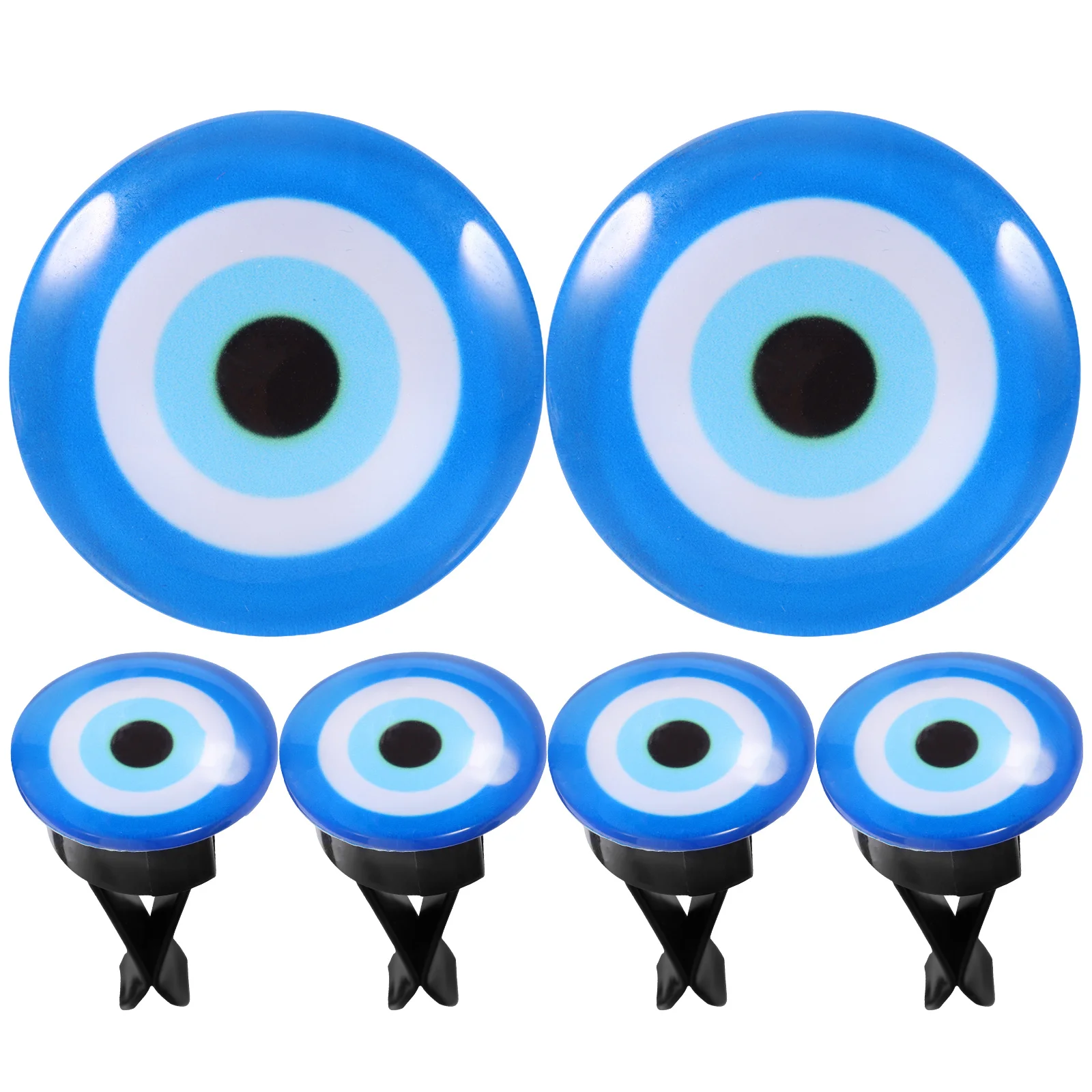 

6 Pcs Car Decoration Cute Air Freshener Outlet Clips Cars Vent Glass Accessories Evil Eye Diffusers