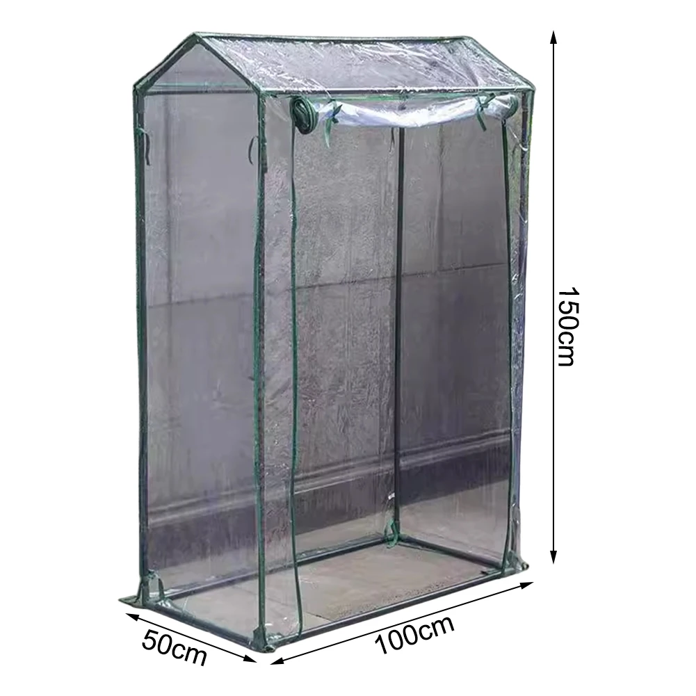 

Для дома, садоводства, крышка для теплицы, теплица из ПВХ 100x50x150 см, большое пространство для выращивания растений, для выращивания овощей