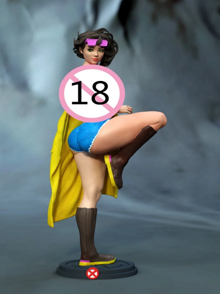 Single legged standing fitness girl DIY two versions Resin Figures Model Kit 1/24 Scale 75mm Unpainted Unassembled 3D Toy ﻿