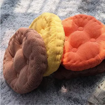 Inyahome prošívaný manšestrový tlustý polštář na sezení na balkón, tatami, meditační podlahový kulatý čtvercový polštář do obývacího pokoje a interiéru 8 nejlepší prodej Korejský podlahový polštář - №8