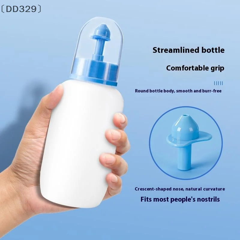 

tipoDD329 август 19240/250 мл Очиститель для мытья носа Ирригатор для носа Бутылка для полоскания Защита для носа Уникайте аллергического ринита Синусит Neti Pot