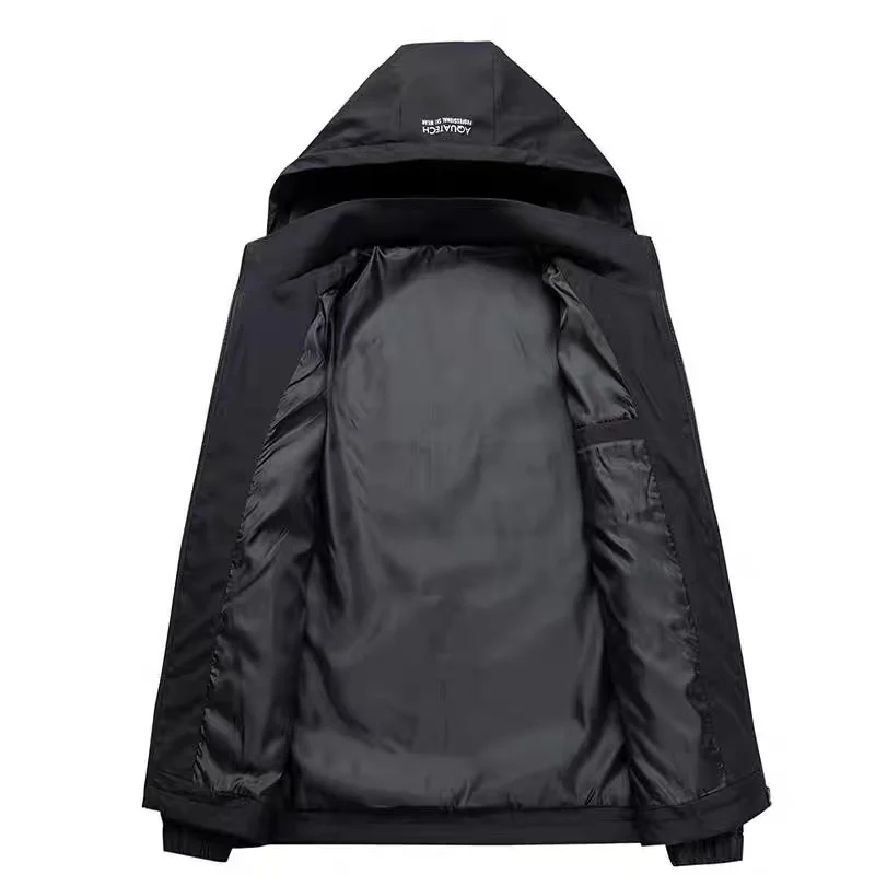 

Casual ex Detachable Hooded Jaet Faionable Urban Sle Breathable Polyester Fiber Long Sve Zipper Closure Outerwear