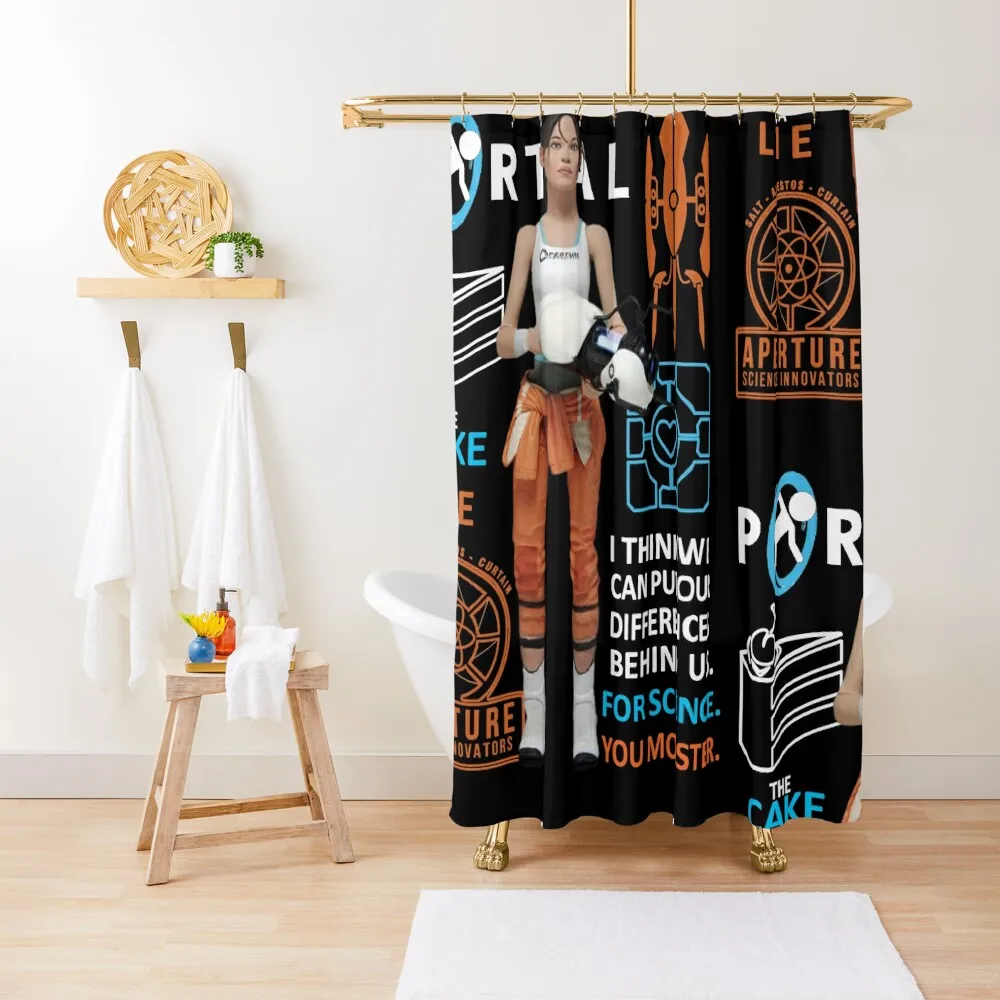 Portal Shower Curtain Bathroom Box Toilet Accessories Bathroom Waterproof Bath And Anti-Mold Curtain