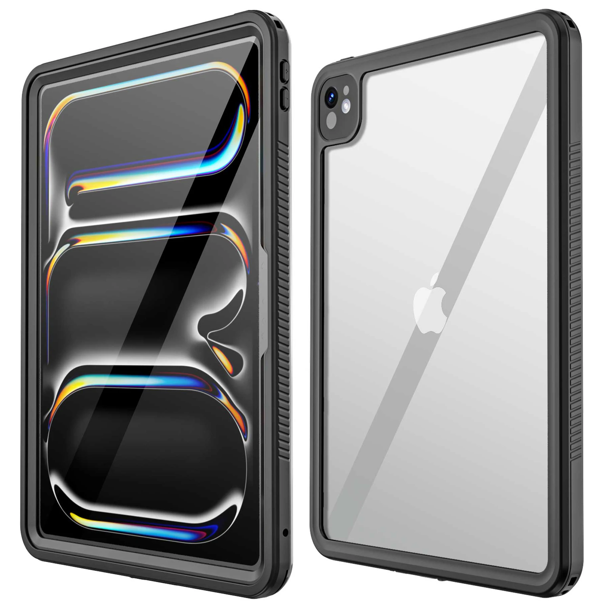 

For iPad Pro 13 (2024) Tablet Full Coverage Case PC+PET+TPU IP68 Waterproof Anti-Drop Shell