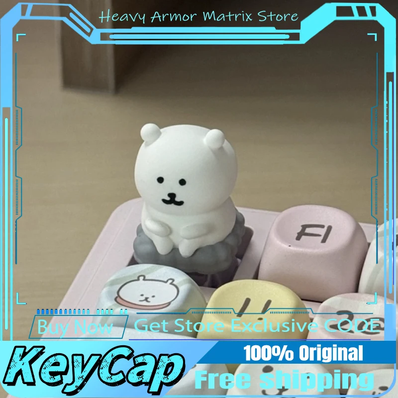 

1 Pcs Lobo Bear Theme Anime Animation Keycap Cherry R4 Profile Mechanical Keyboard Office Cartoon Gaming Holiday Gift Key Cap