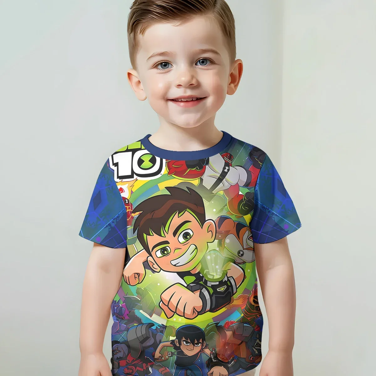 بن تينيسون 10 T ثلاثية الأبعاد طباعة ملابس الطفل 5 إلى 14 سنة الذكور الملابس في الهواء الطلق للأطفال صبي فتاة الطفل تي شيرت قميص حريمي