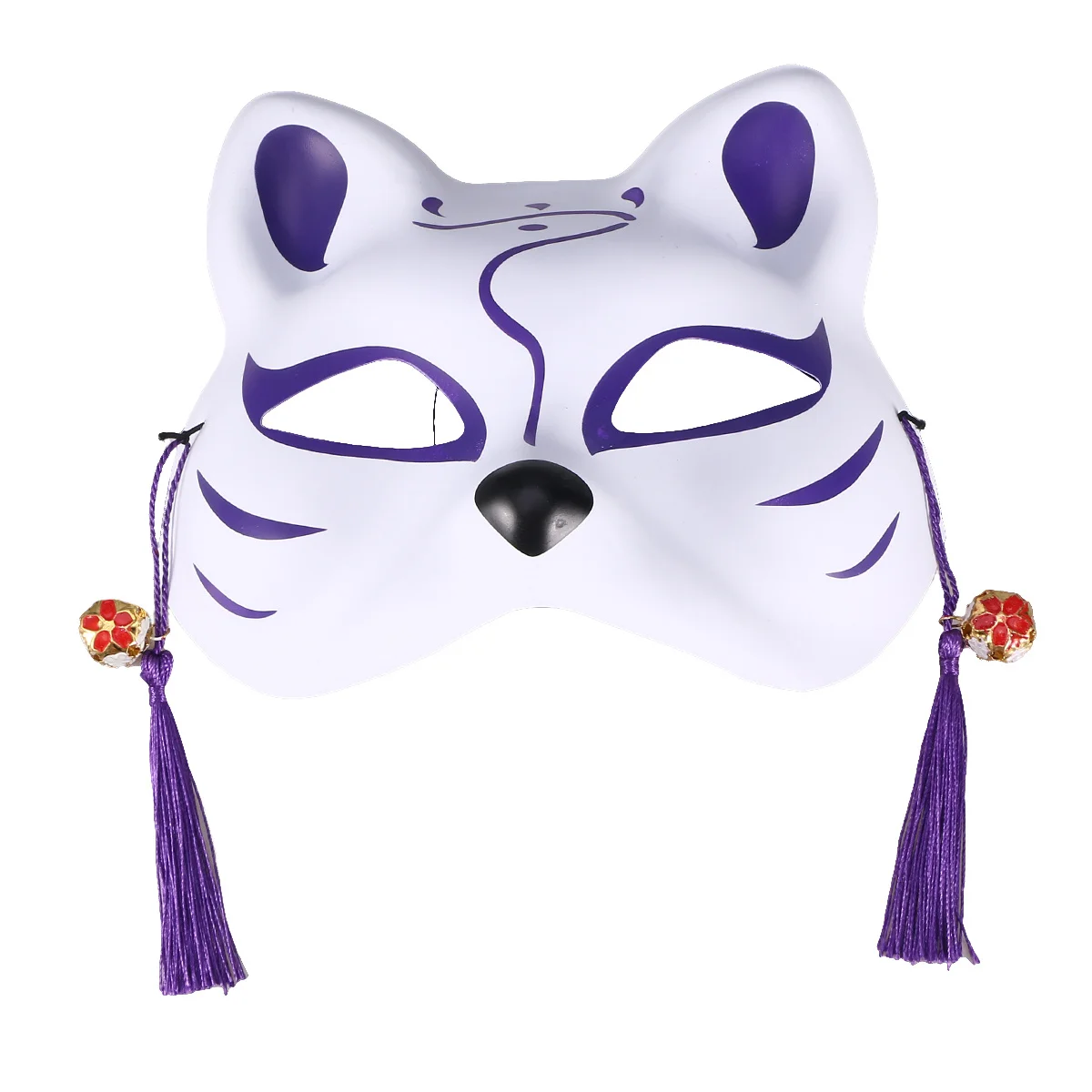 Máscara de gato japonesa de cara completa, máscara de fiesta de Cosplay para niños y adultos, Material de PVC ligero y ecológico, diversión decorativa