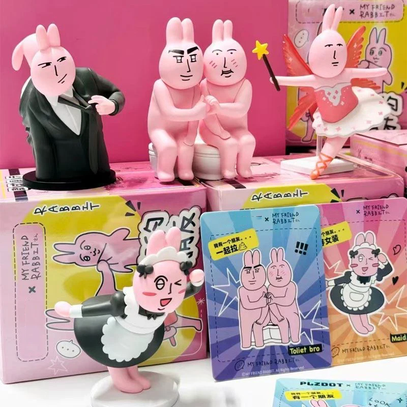 

2026 New Pink Rabbit My Friend Series Blind Box Mysterious Box Toys Cute Fashion Action Figures Cartoon Decor Surprise Gifts