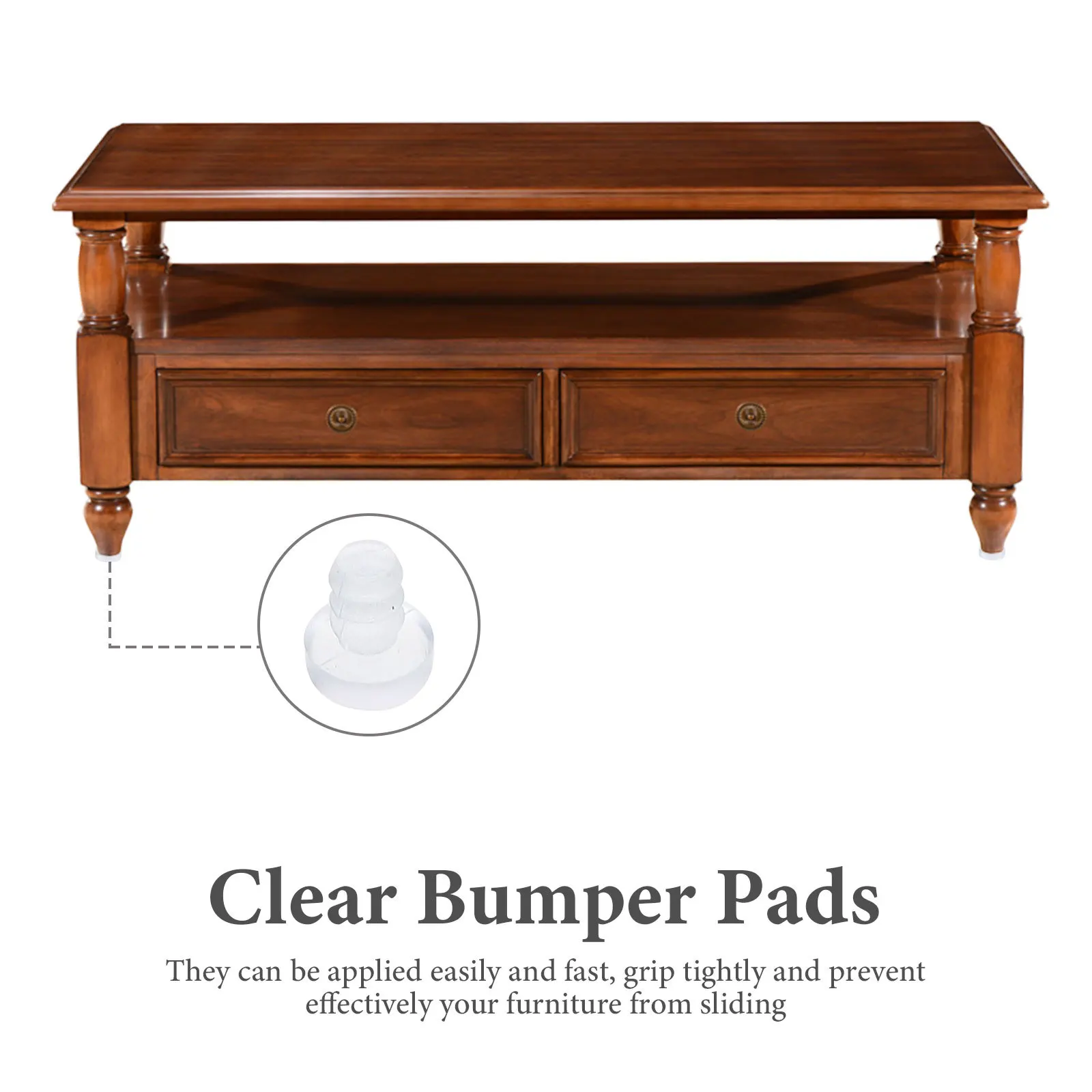 

150Pcs Embedded Stem Anti Collision Bumpers Clear Cabinet Door Bumpers Drawer Stops Furniture Protective Pads Clear Bumper Pads