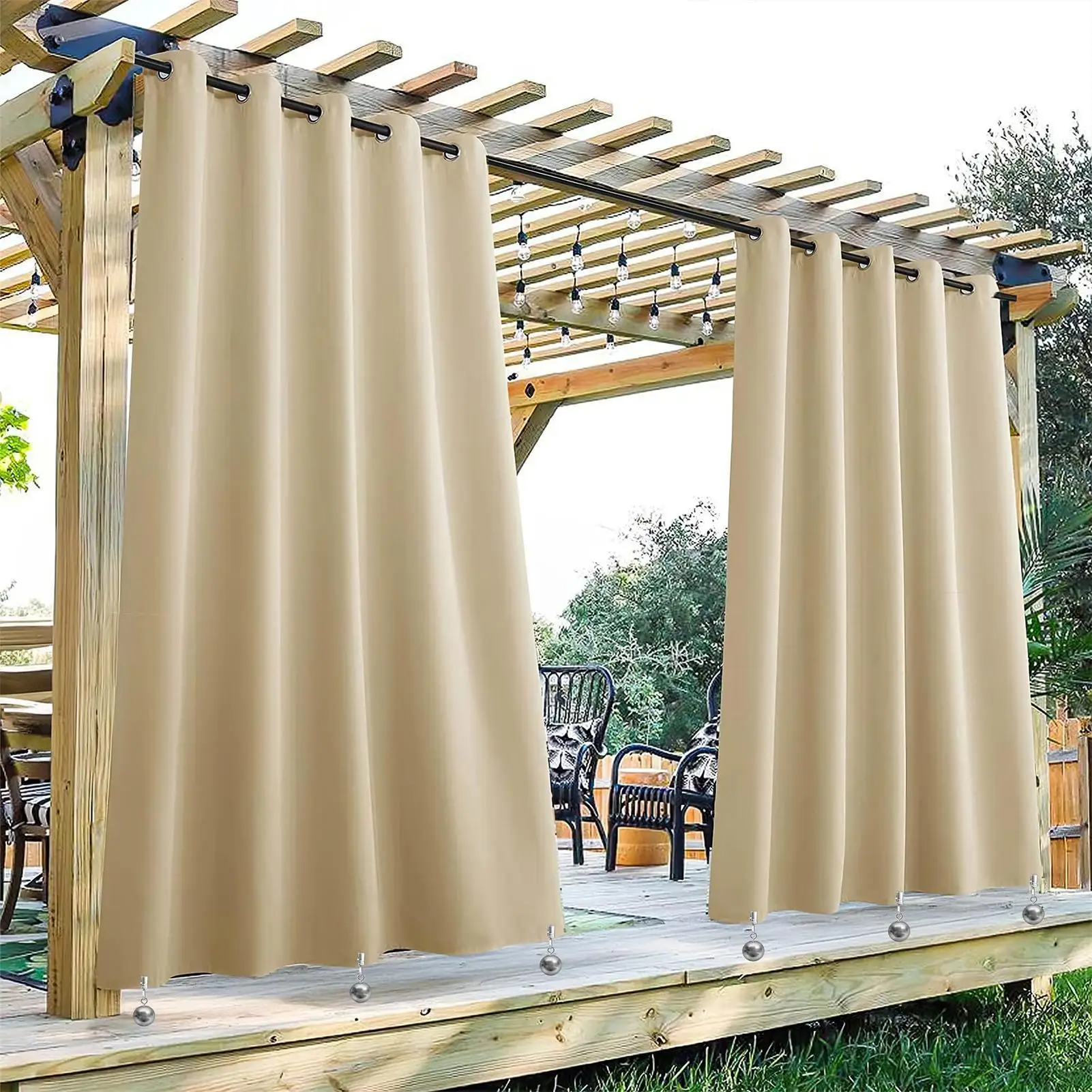 Table Cloth Weights Outdoor 12 Pieces Stainless Holder Party Drapery Holder With Clamp For Outdoor Picnic Party Dining Kitchen