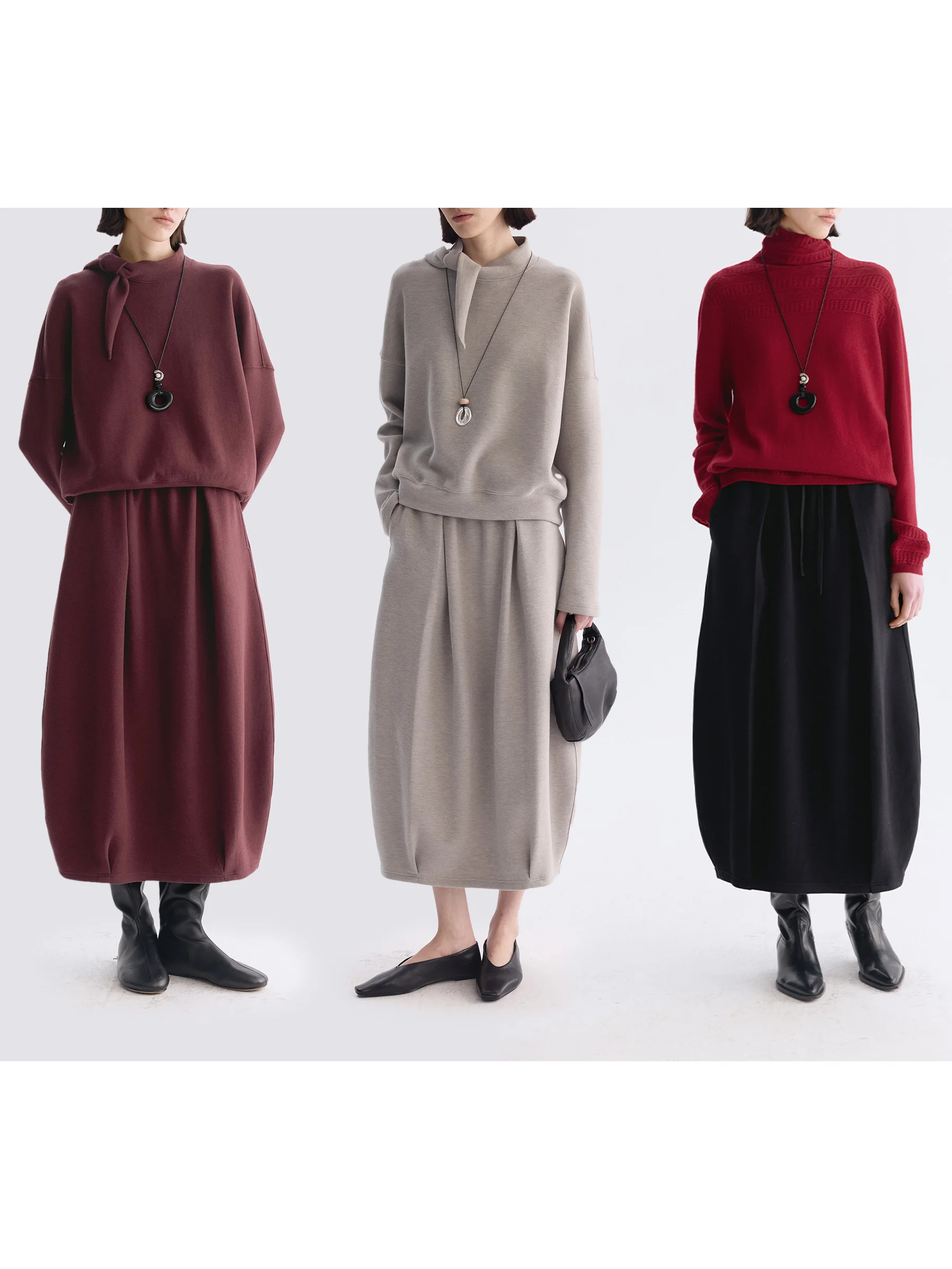 

Повседневная юбка DotDrobe из воздушной ткани для ранней весны, мягкая, объемная, с внутренними карманами, со средней талией, из смесового полиэстера