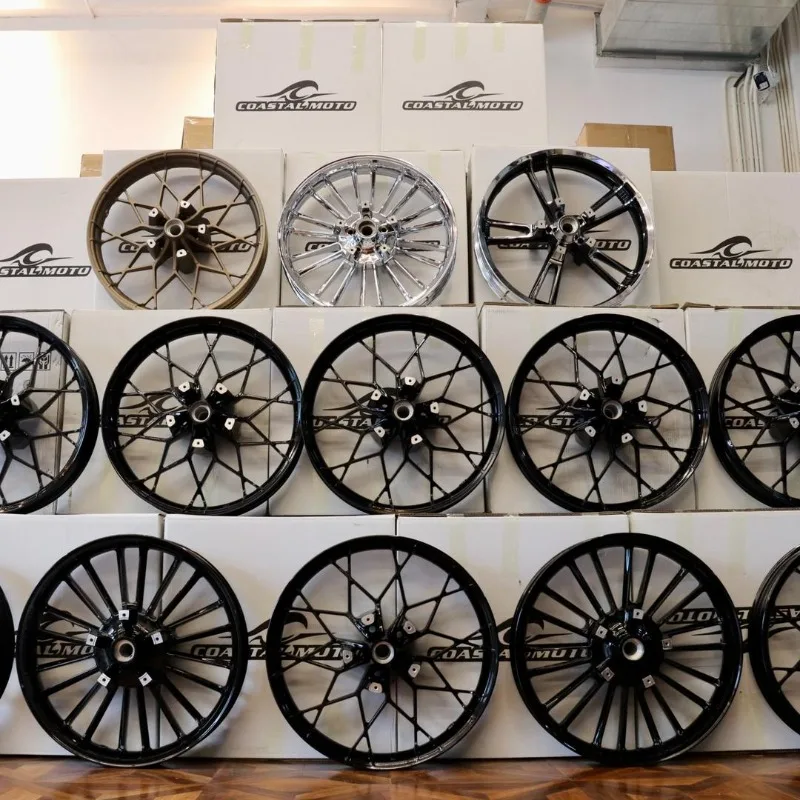 

Gliding All Universal Modified Coastal Moto 21/19 Inch Front and rear wheels electroplated black