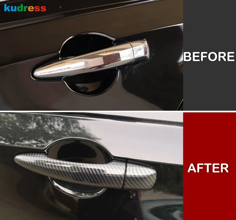 

For Nissan Altima 2019-2021 2022 2023 2024 2025 /Sentra Sylphy 2020-2025 Carbon Fiber Car Accessories Door Handles Cover Trim