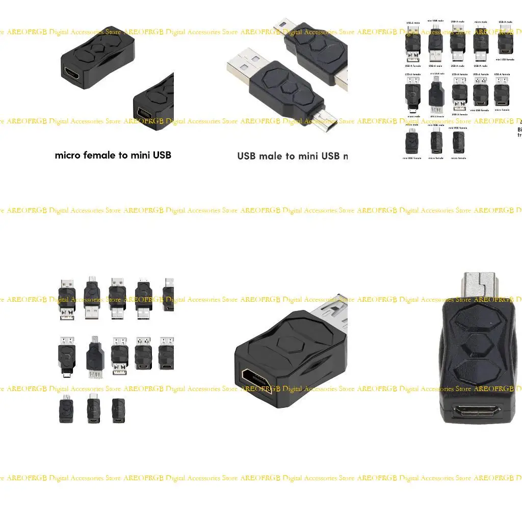 

E21E USB -MICRO USB MINI USB Адаптер с двусторонним преобразователем.