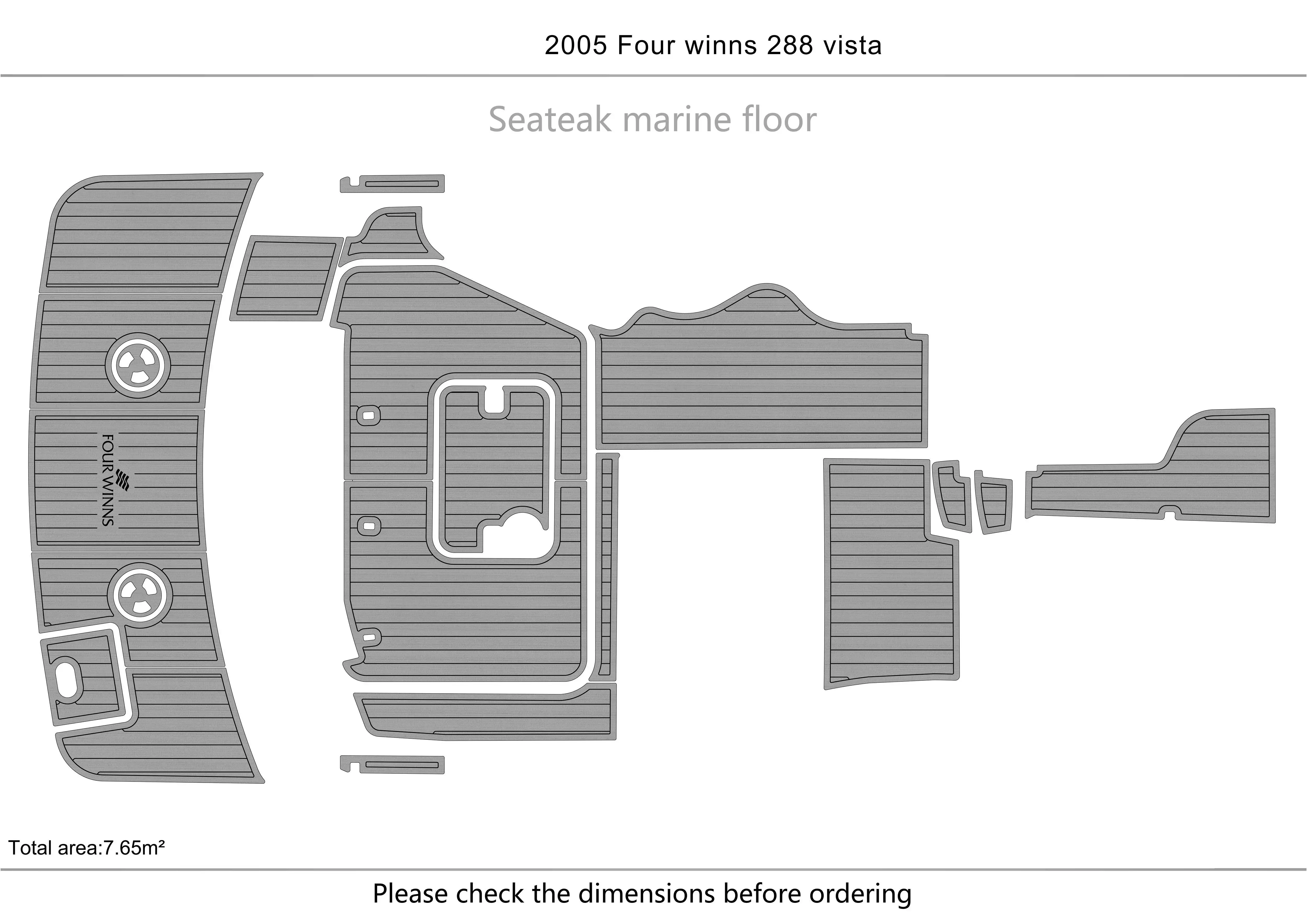 2005 Four winns 288   Cockpit Swimming platform1/4