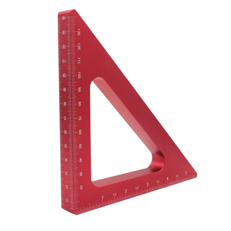 

Aluminum alloy square ruler 90 ° woodworking triangle ruler, height metric, imperial DIY tool, high quality not easy to rust