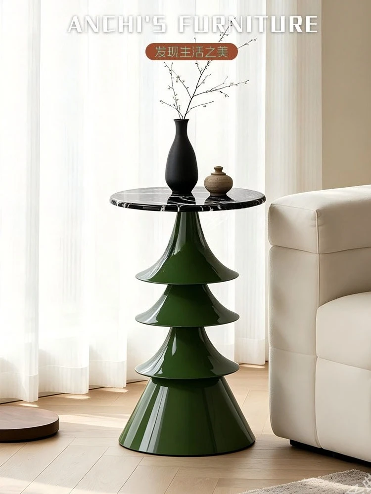 Home Decor Modern Cream Style Living Room Small Sofa Side Table Creative Round Tea Tables Bedroom Nightstand Housewarming Gifts