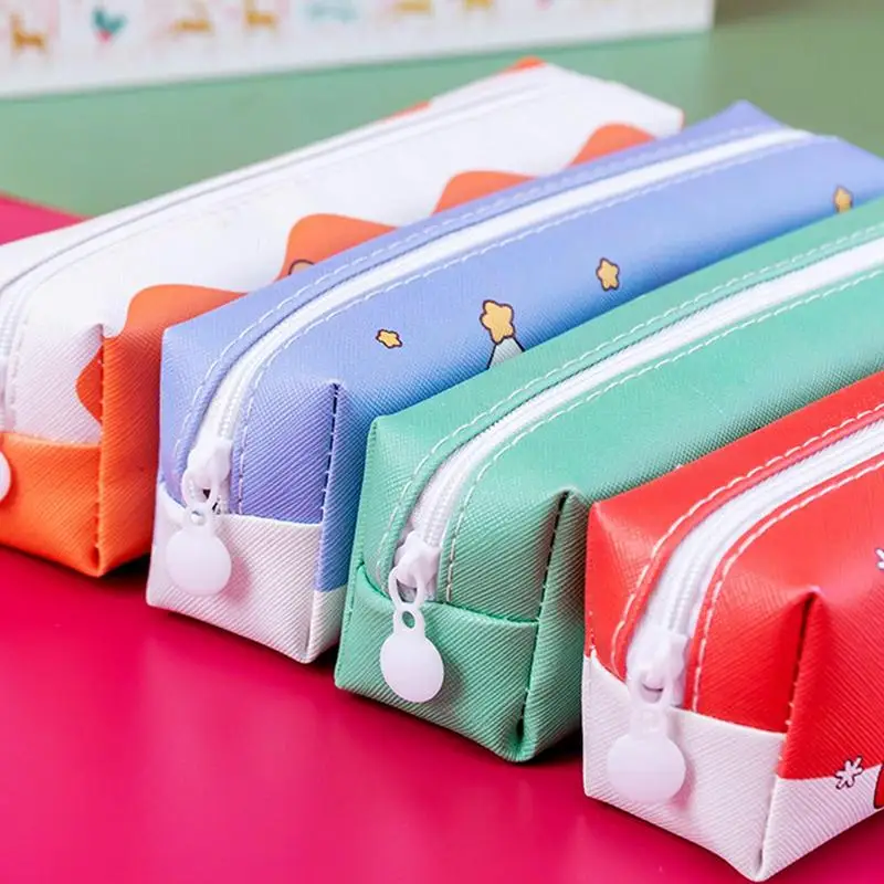 Large Capacity Pencil Case Christmas Cartoon Big Capacity Cute Pencil Case Pencil Organizer Stationery Storage Bag For Teens
