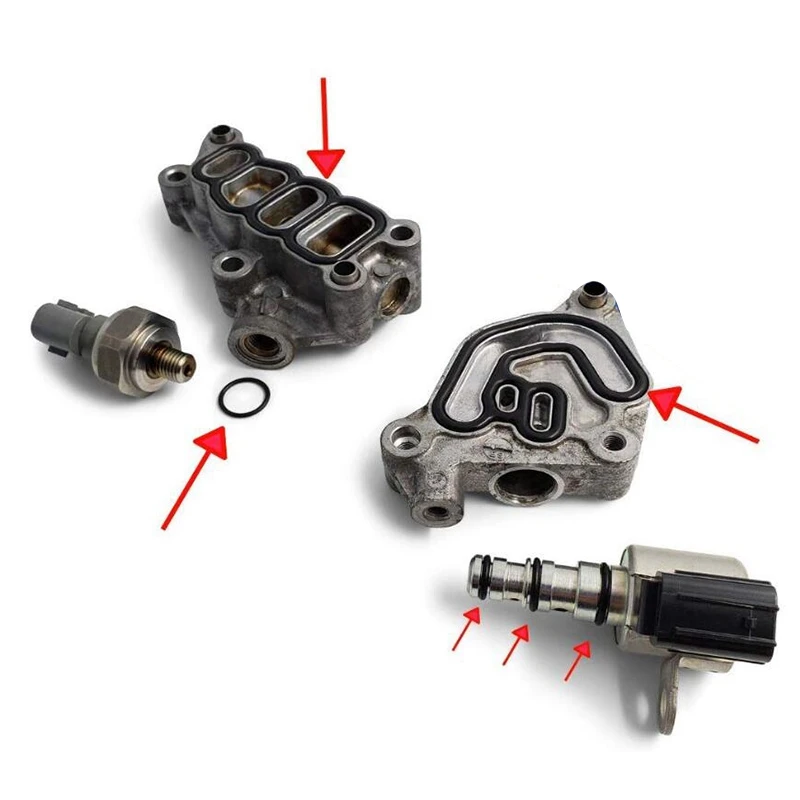 AC76-VTEC Solenoid Gasket Spool Valve Filter Seal 05-07 For Honda Accord Odyssey V6 15826-RDV-J01