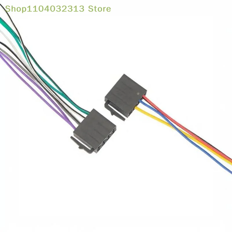 petiteUniversal Car Radio Wiring Harness Replacement Cable with Standard Color-Coded Markings for DIY Car Stereo Retrofit