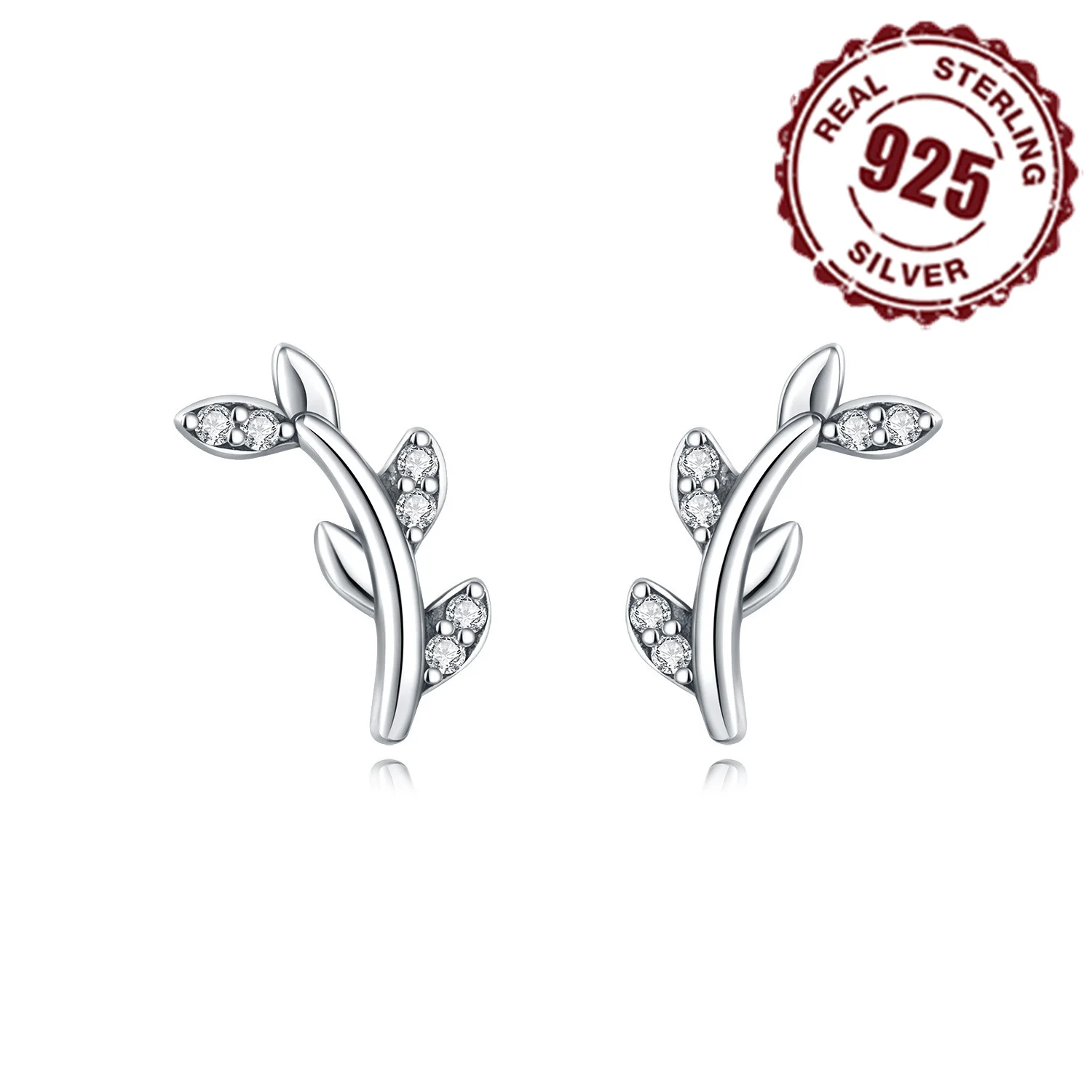 Boucles d'Oreilles en Argent Sterling 925 pour Femme, Bijoux de Mariage, Cadeau d'Anniversaire