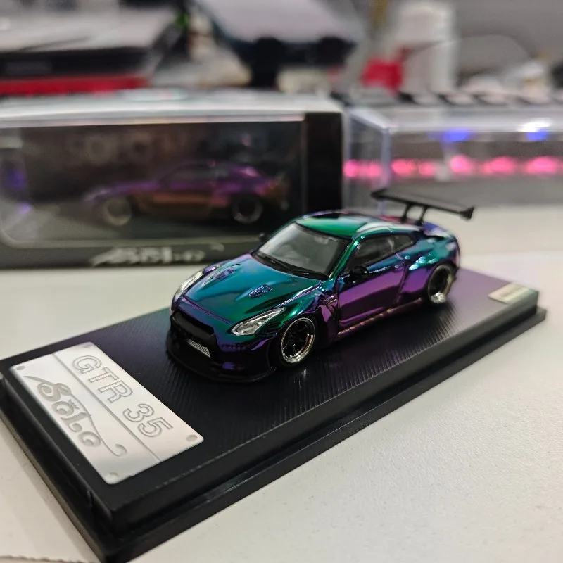 Solo Dicast 1/64 Scale Nissan GTR R35 Alloy Model Car Nissan Play Vehicles Collectible Model Gift