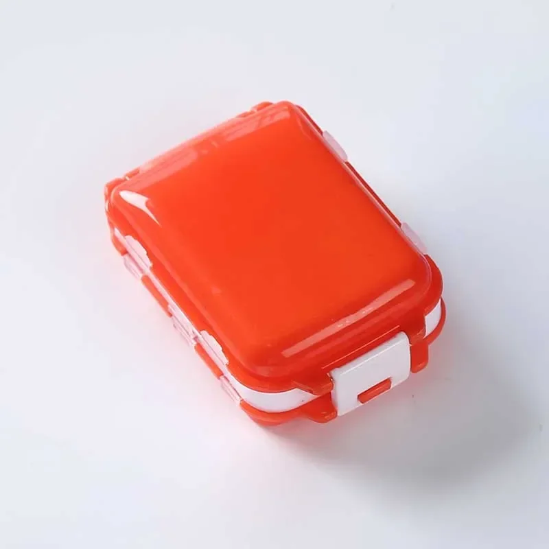 Portable medicine box foldable three-layer 8-grid small medicine box pill packaging storage box