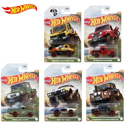 Original Hot Wheels Car Mud Runner Off Road Truck Diecast 1/64 Benz Unimog Jeepster Toyota Kids Boys Toys for Children Gift