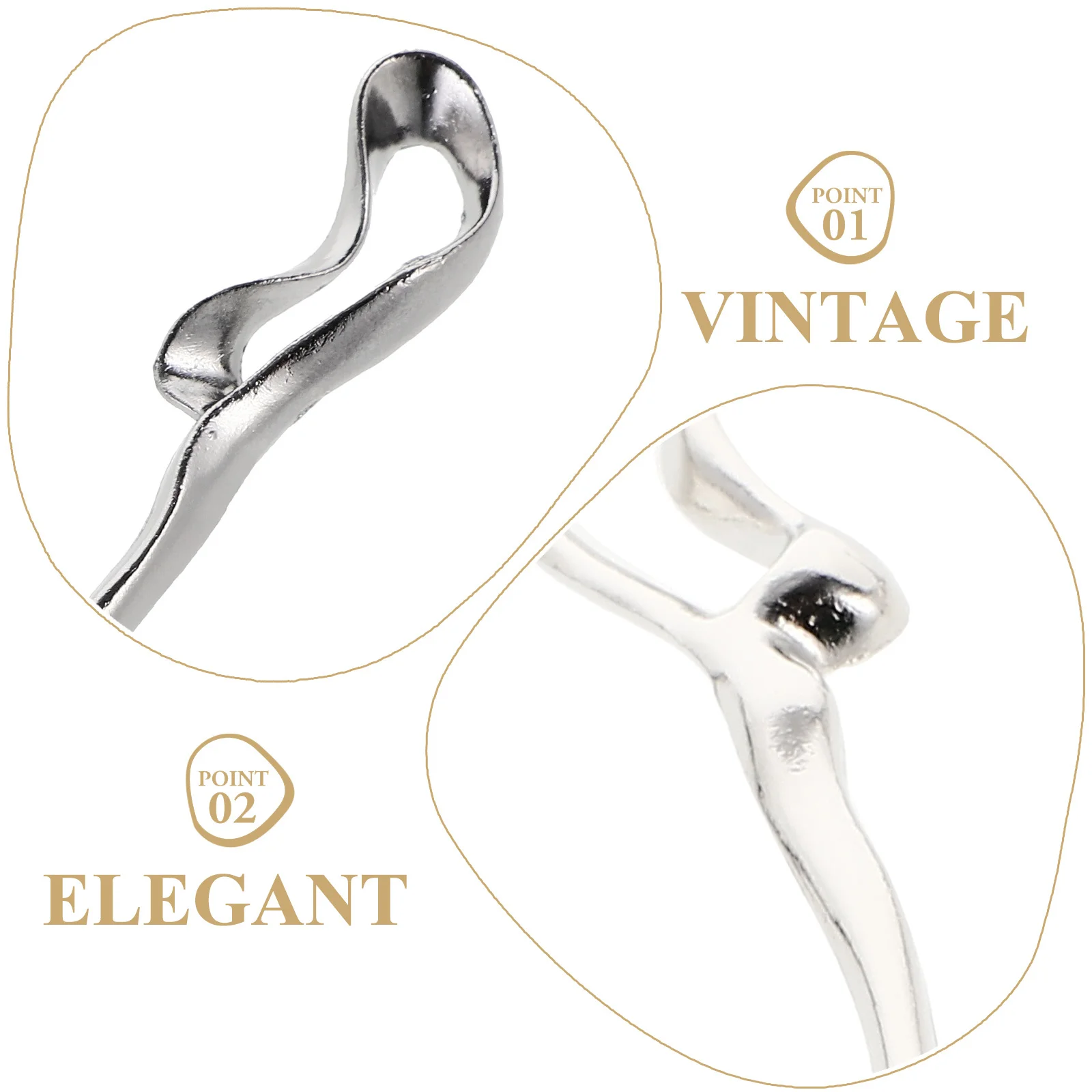 

4Pcs Geometric Alloy Hair Chopsticks Vintage Hair Sticks for Women Minimalist Styling Accessories Suitable for Buns Parties