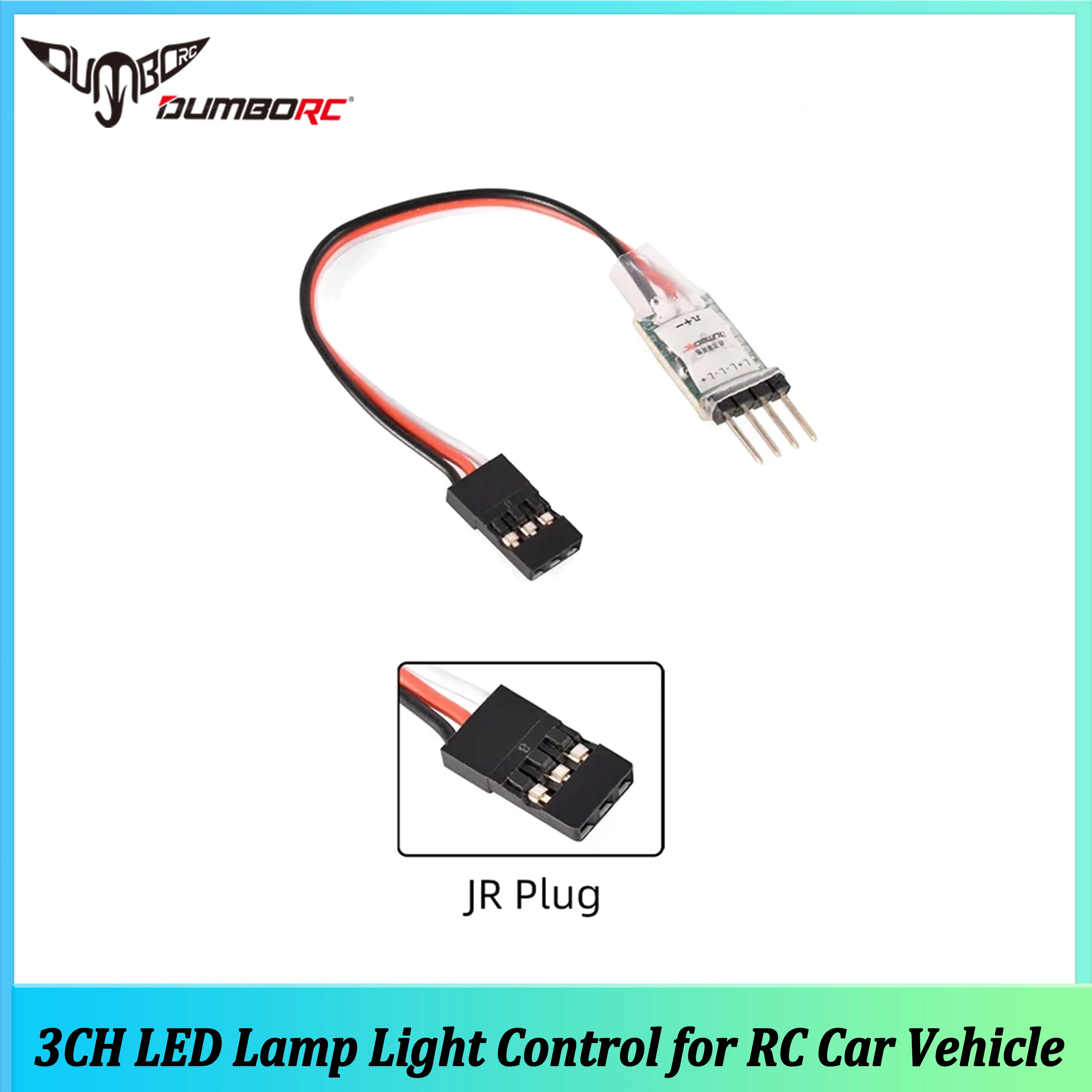 DUMBORC 3CH LED Lamp Licht Controller Module Schakelpaneel Systeem Aan/Uit JR Plug voor RC Mini Auto Vrachtwagen Boot Vaste vleugel Onderdelen
