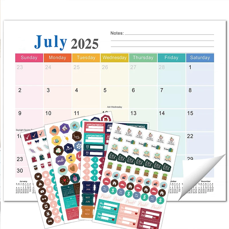 

Magnetic Calendar for Refrigerator 18 Monthly Fridge Calendar Magnet from July 2025 - December 2026 Refrigerator Calendar