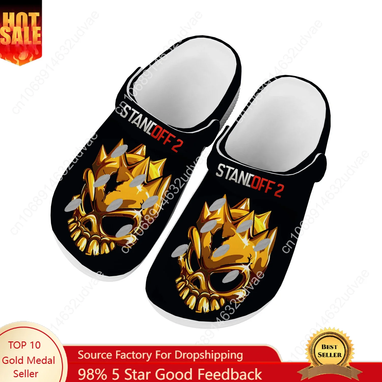

Standoff 2 Water Shoes Mens Womens Comfortable Fashion Home Garden Clogs Customizd Sandals Beach Breathable Hole Slippers