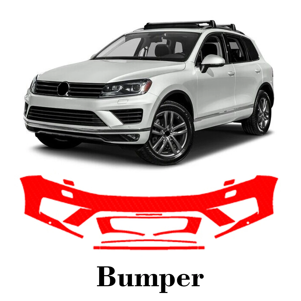

Car Precut Paint Protection Film Front Bumper Anti-scratch Exterior TPU PPF For Volkswagen Touareg 2015-2017