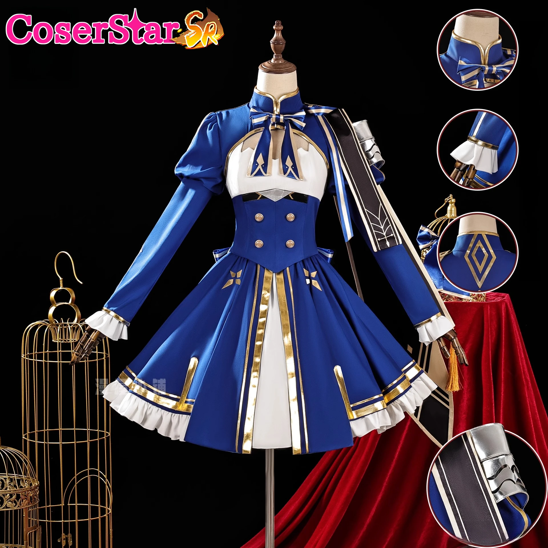 

CoserStar-SR Honkai Star Rail Fate stay night FGO Saber Altria Pendragon Cosplay Costume Dress Role Play Outfit Party Uniform