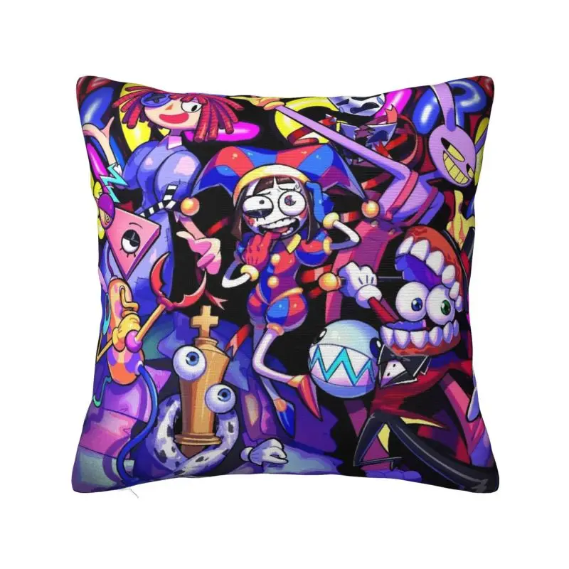 Custom Fashion The Amazing Digital Circues Throw Pillow Case Home Decorative Square Cushion Cover Pillowcover for Sofa