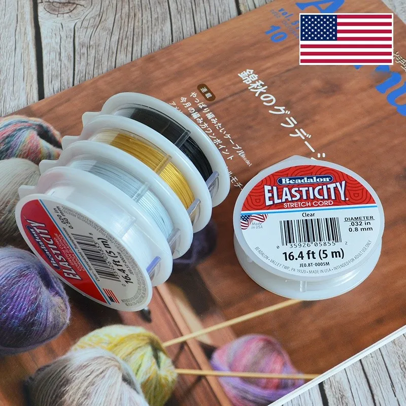 

Beadalon Elastici Stretch Cord Single Strand round Elastic Line Beading Origin round Home Fabric Sewing DIY Accories