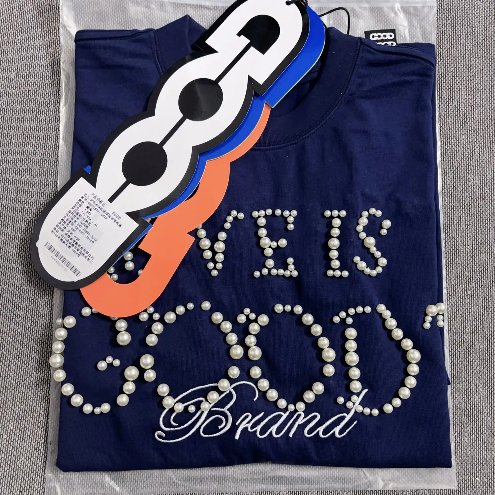 

Американский свободный стиль GOODBRAND с коротким рукавом Hot Diamond Heavy Роскошные повседневные топы Футболка с круглым воротником ХОРОШАЯ футболка для мужчин