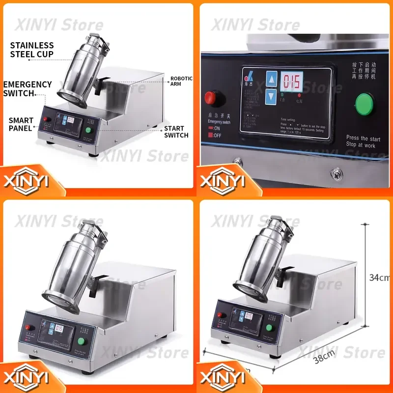 for LJS80-1 Single Head Up And Down Shaker Horizontal Milk Tea Shaker 220v Commercial Beverage Shaker Fast And Time-Saving