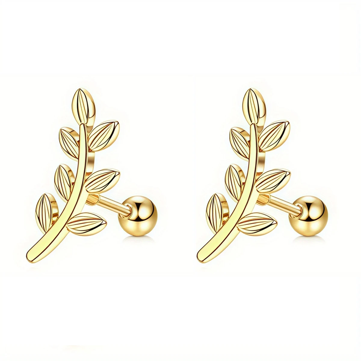 EVISPOL 2Pcs 16G Stainless Steel Screw Back Stud Earrings for Women, Cubic Zerconia Cartilage Conch Helix Ear Piercing Jewelry image 4