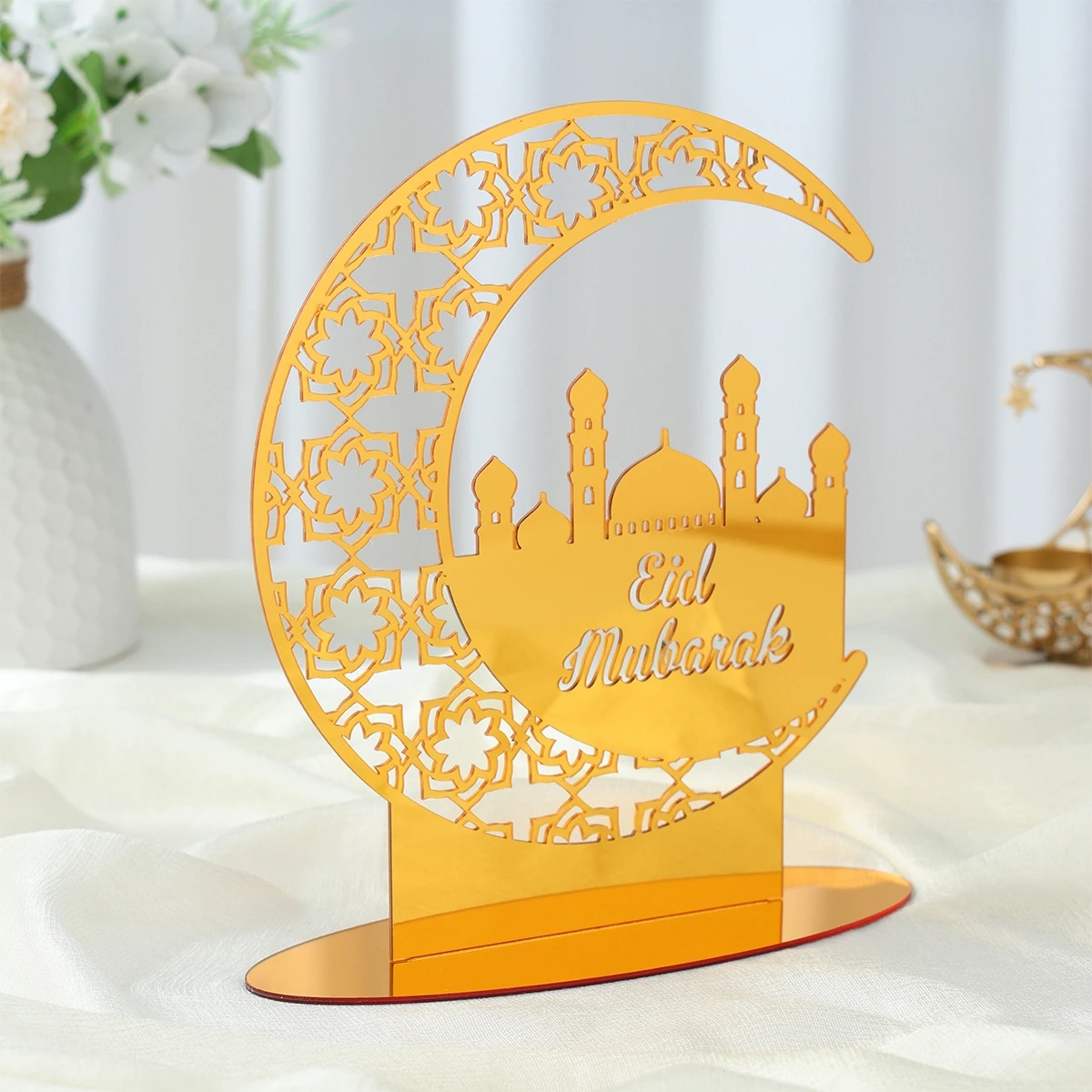 

Ramadan Kareem Acrylic Ornament Ramadan Decor 2025 for Home Islamic Muslim Party Supplies Eid Al Adha Favor Eid Mubarak Gifts