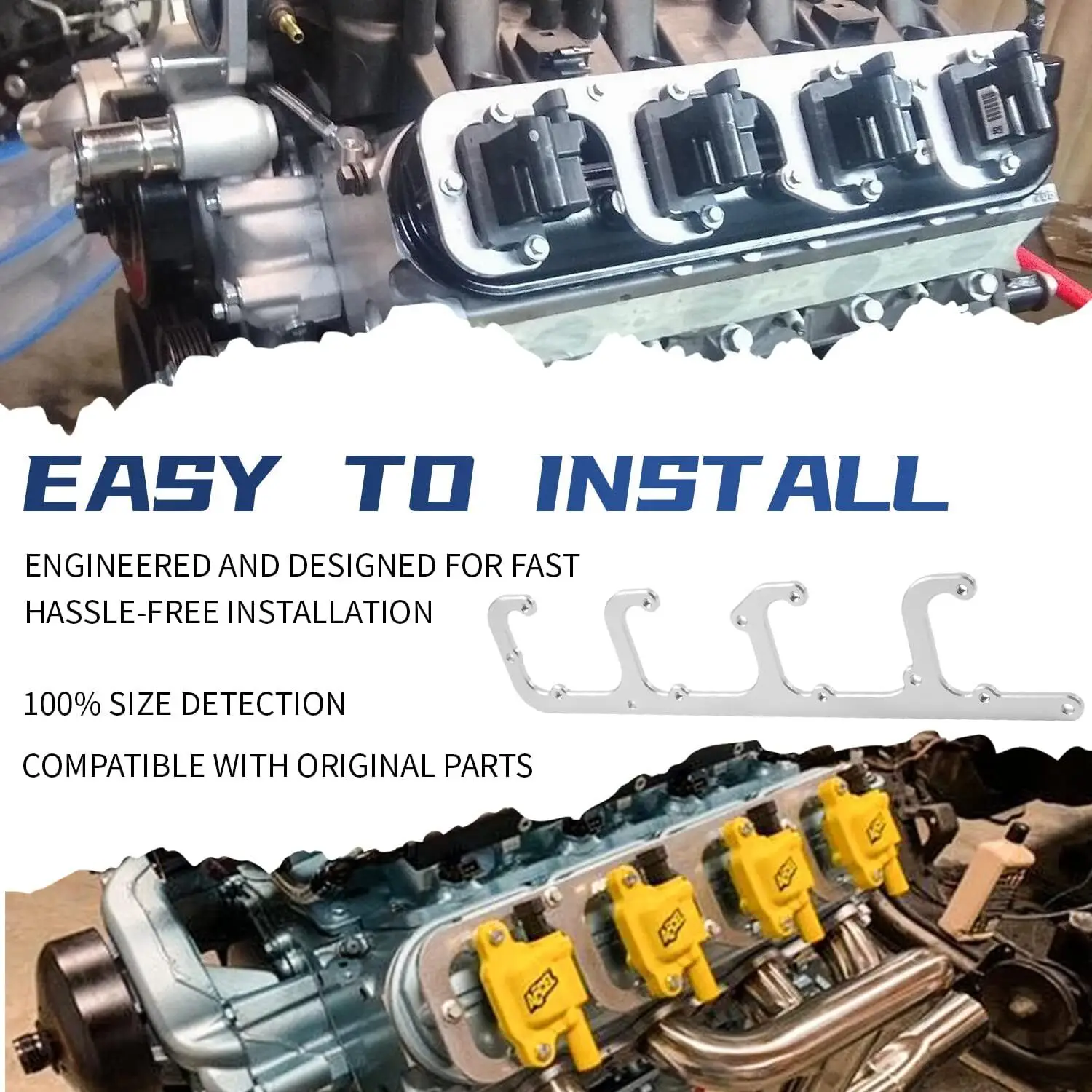 1Set LS D581 مربع لفائف قوس مجموعة لشاحنة شيفروليه 4.8L 5.3L 5.7L 6.0L 6.2L