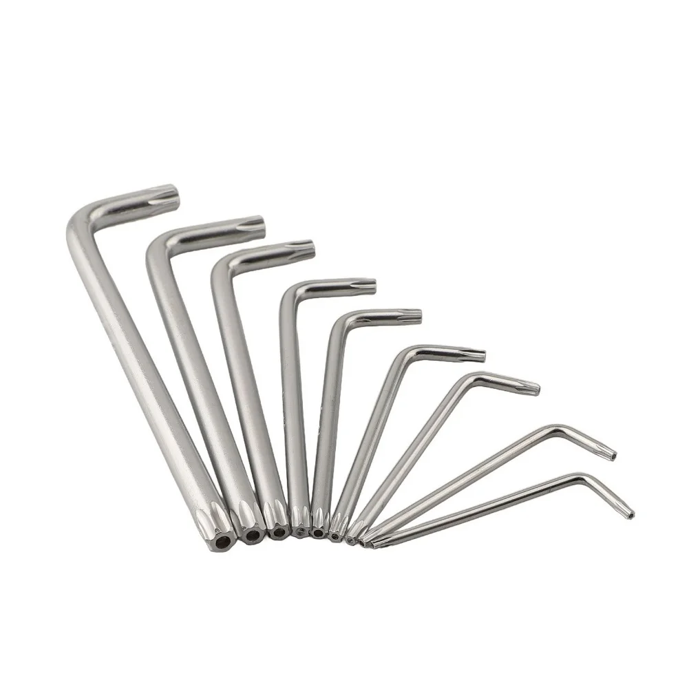 プロ仕様メンテナンススターレンチセット-l型スターキー-スターレンチキットセット-熱処理構造-ロングエンドリーチ