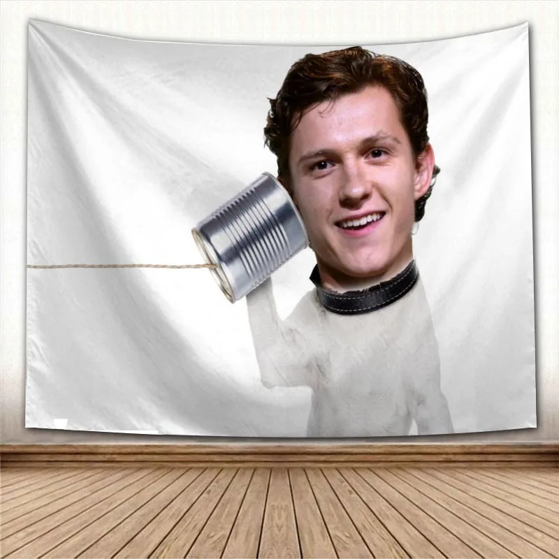 Actor Tom Holland Tapestry Home Decorative Tapestries Beach Towel Yoga Mat Blanket Table Cloth Wall Tapestry 0929