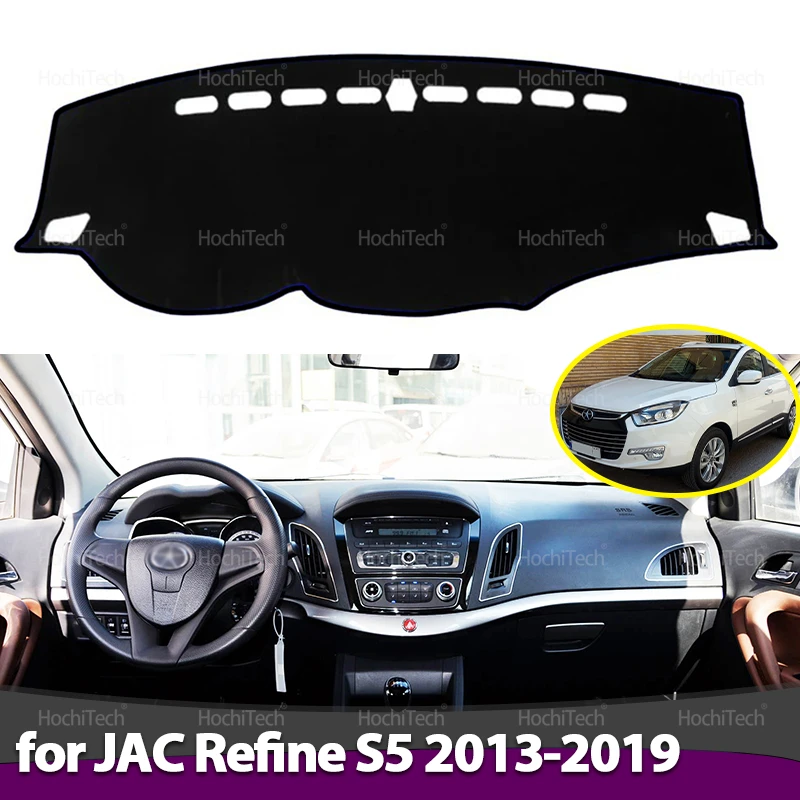 Car Dashboard Cover For JAC Refine S5 2013-2019 Dashboard Cover Board Anti-Slip Mat Protect Pad Car Sunshade Carpet Rug