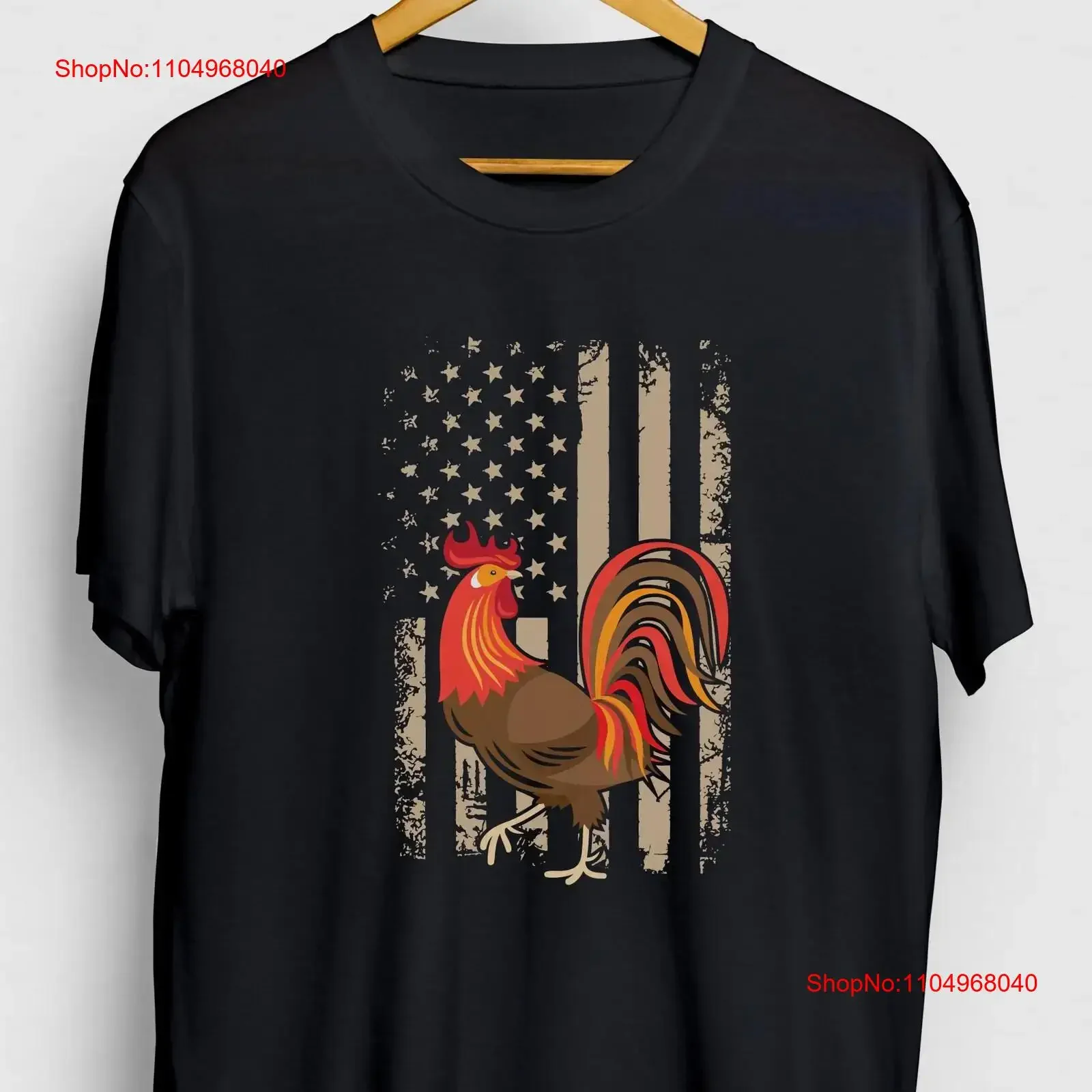 

Футболка с забавным петухом и флагом петуха, футболка с курицей, молодежный винтажный стираный топ для повседневной носки, дышащая уличная одежда с графическим рисунком, мода