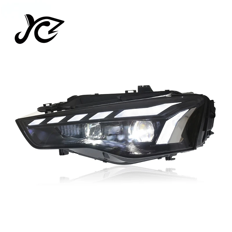 

for 17-20 Audi A5 RS5 S5 headlight assembly upgrade LED lens horse racing daytime running lights running water turn lights