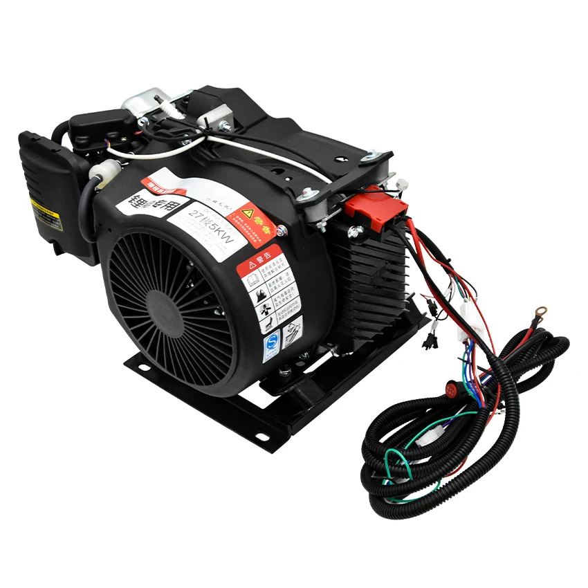 5/6KW generatore multifunzione 60 v72v triciclo elettrico a quattro ruote auto batteria al litio ricarica generatore di benzina Range Extender