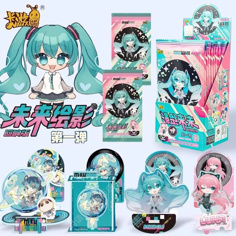 

KAYOU Genuine Hatsune Miku Cards Plaque Decoration Concert in The Future Peripheral Collection Card Toy For Girl Gift