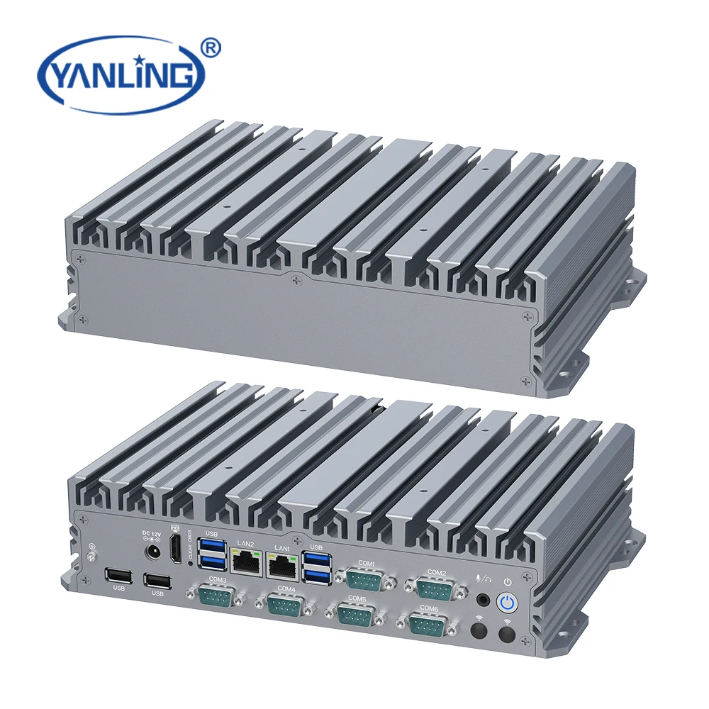 Yanling Embedded Computer In-tel J3710 Multi COM Ports Linux Industrial PC